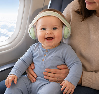 la pression en avion peuvent affecter les oreilles de bébé