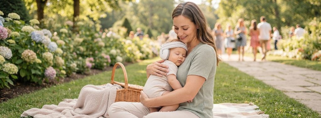 Casque pour protéger bébé du bruit