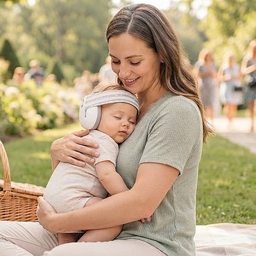 Casque pour protéger bébé du bruit